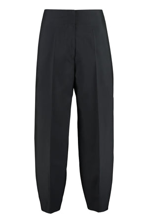 High-waist tapered-fit trousers-0
